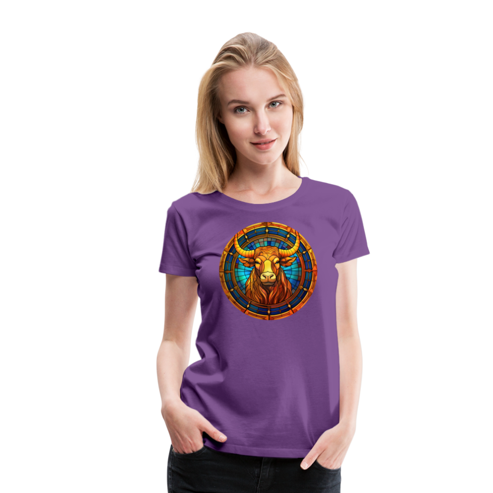 Women’s Mosaic Taurus Premium T-Shirt - purple