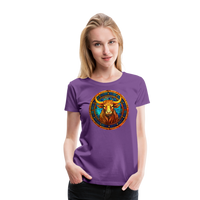 Thumbnail for Women’s Mosaic Taurus Premium T-Shirt - purple