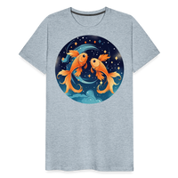 Thumbnail for Men's Magic Pisces Premium T-Shirt - heather ice blue