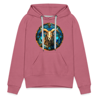 Thumbnail for Women’s Mosaic Capricorn Premium Hoodie - mauve