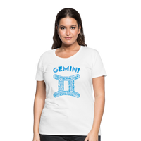 Thumbnail for Women's Power Words Gemini Premium T-Shirt - white