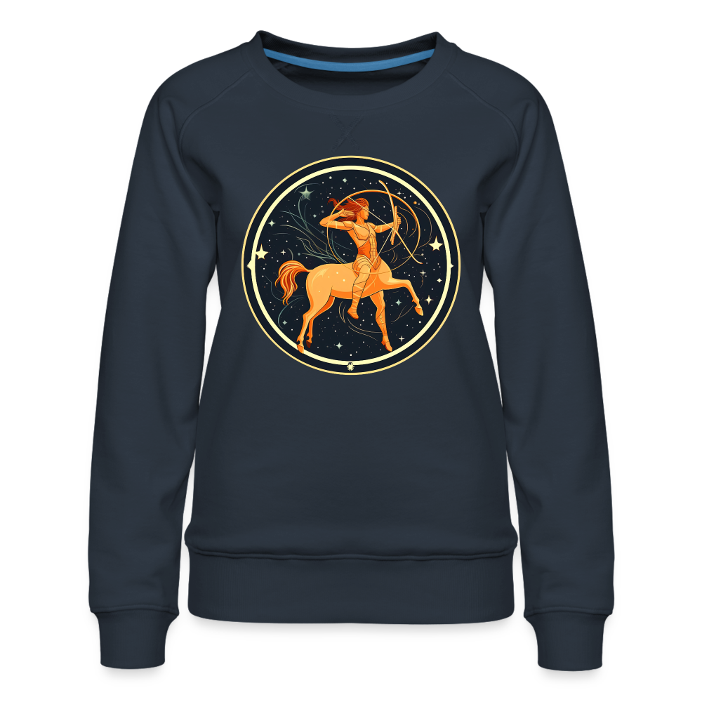 Women’s Mystic Sagittarius Premium Sweatshirt - navy