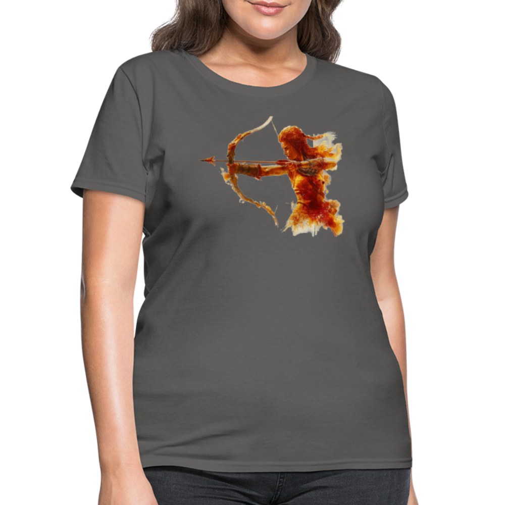 Women's Mythical Sagittarius T-Shirt - charcoal