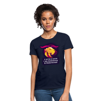 Thumbnail for Women's Glow Capricorn T-Shirt - navy