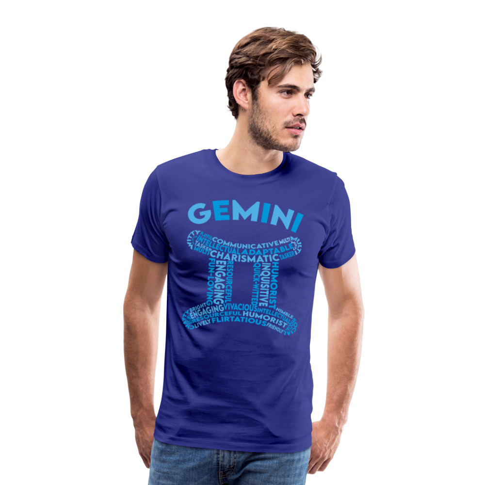 Men's Power Words Gemini Premium T-Shirt - royal blue