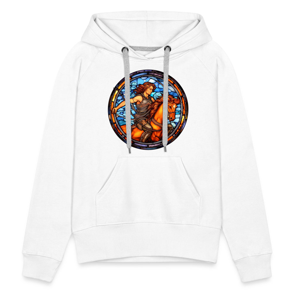 Women’s Mosaic Sagittarius Premium Hoodie - white