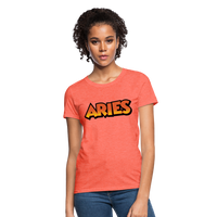 Thumbnail for Women's Aries New Design T-Shirt - heather coral