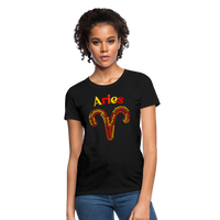 Thumbnail for Women's Power Words Aries T-Shirt - black