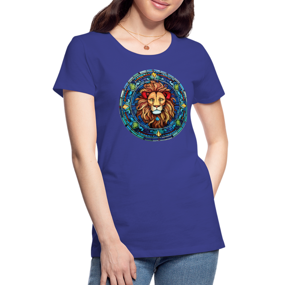 Women's Mosaic Leo Premium T-Shirt - royal blue