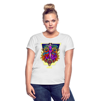 Thumbnail for Women's Cosmic Aries Relaxed Fit T-Shirt - white