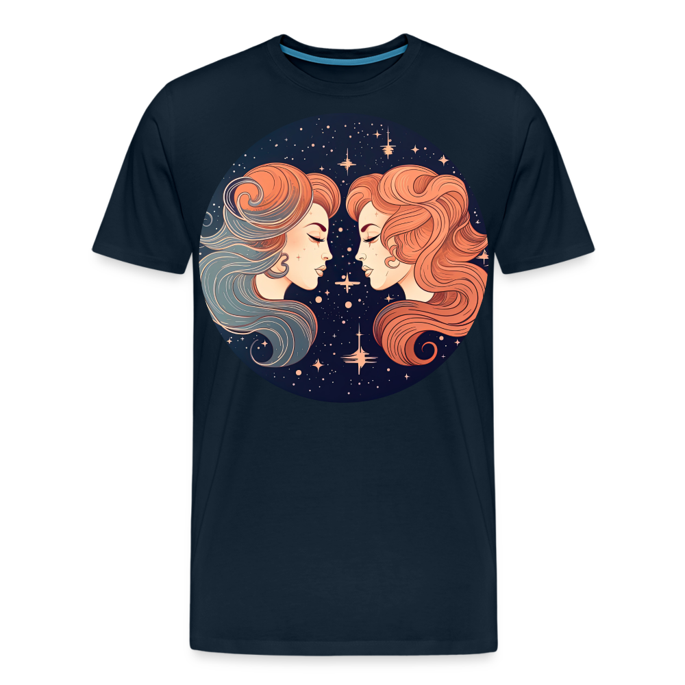 Men's Mystic Gemini Premium T-Shirt - deep navy