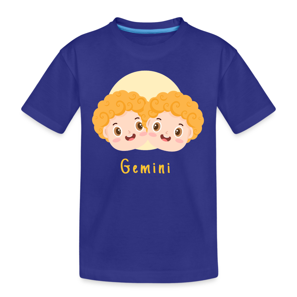 Kid’s Astro Toon Gemini Premium Organic T-Shirt - royal blue