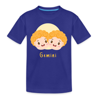 Thumbnail for Kid’s Astro Toon Gemini Premium Organic T-Shirt - royal blue