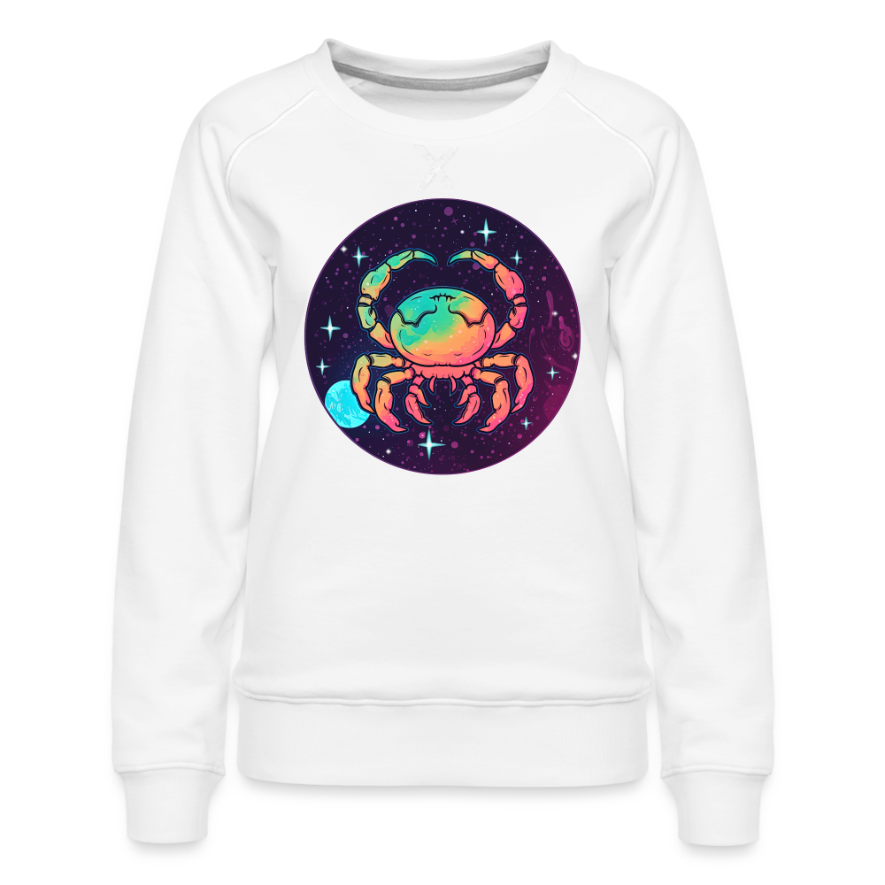 Women’s Mystic Cancer Premium Sweatshirt - white