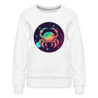 Thumbnail for Women’s Mystic Cancer Premium Sweatshirt - white