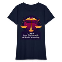 Thumbnail for Women's Glow Libra T-Shirt - navy