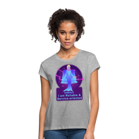 Thumbnail for Women's Neon Virgo Relaxed Fit T-Shirt - heather gray