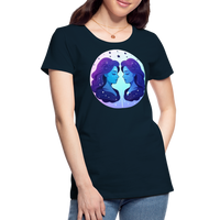 Thumbnail for Women’s Magic Gemini Premium T-Shirt - deep navy