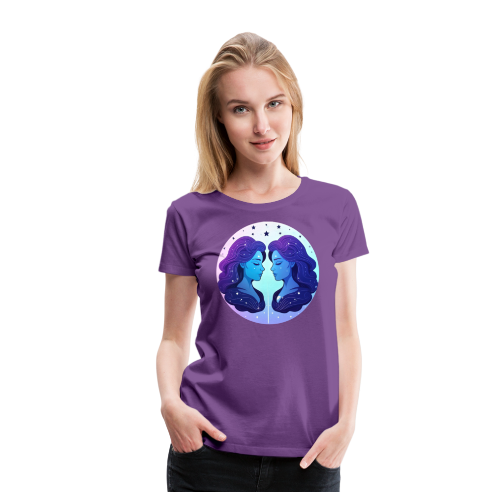 Women’s Magic Gemini Premium T-Shirt - purple