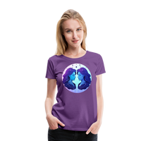 Thumbnail for Women’s Magic Gemini Premium T-Shirt - purple