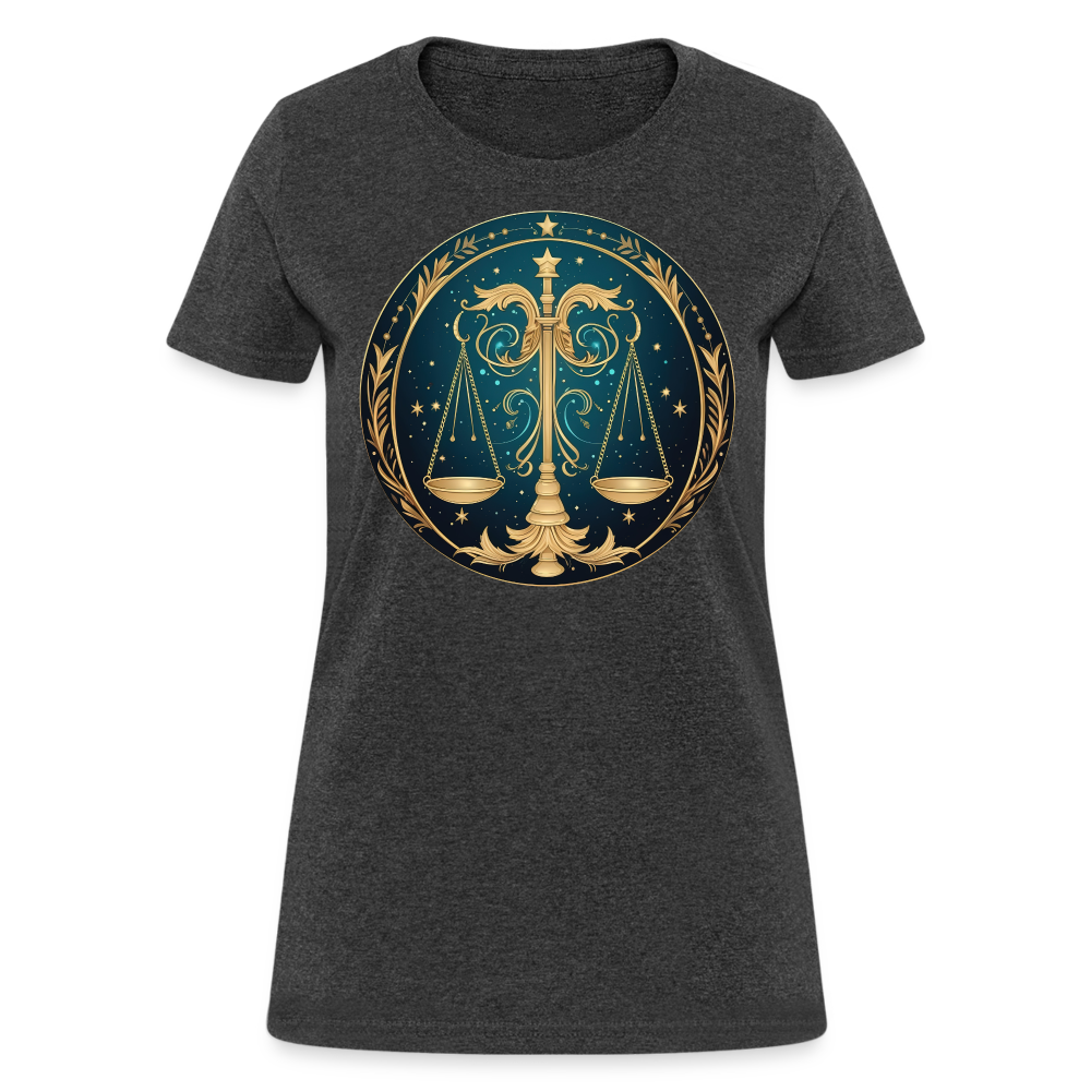 Women's Mystic Libra T-Shirt - heather black