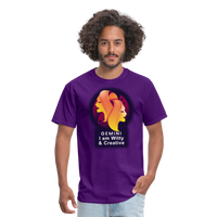 Thumbnail for Men's Glow Gemini Classic T-Shirt - purple