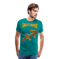 Thumbnail for Men's Power Words Sagittarius Premium T-Shirt - teal