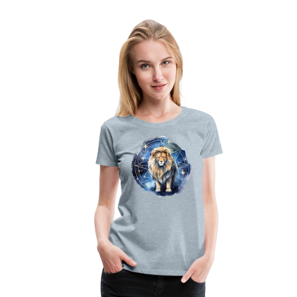 Women's Mythical Words Leo Premium T-Shirt - heather ice blue