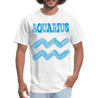 Thumbnail for Men's Power Words Aquarius Classic T-Shirt - white