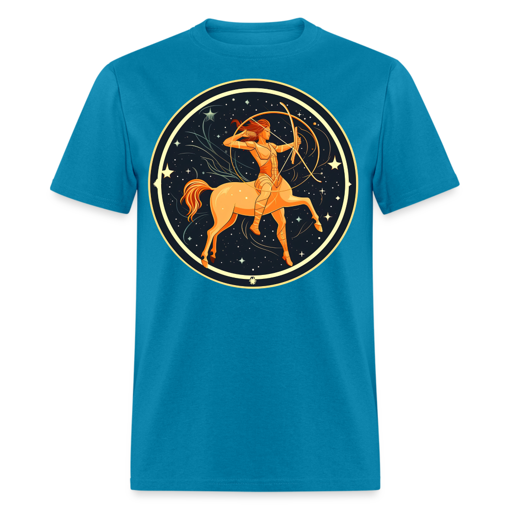 Men's Mystic Sagittarius Classic T-Shirt - turquoise