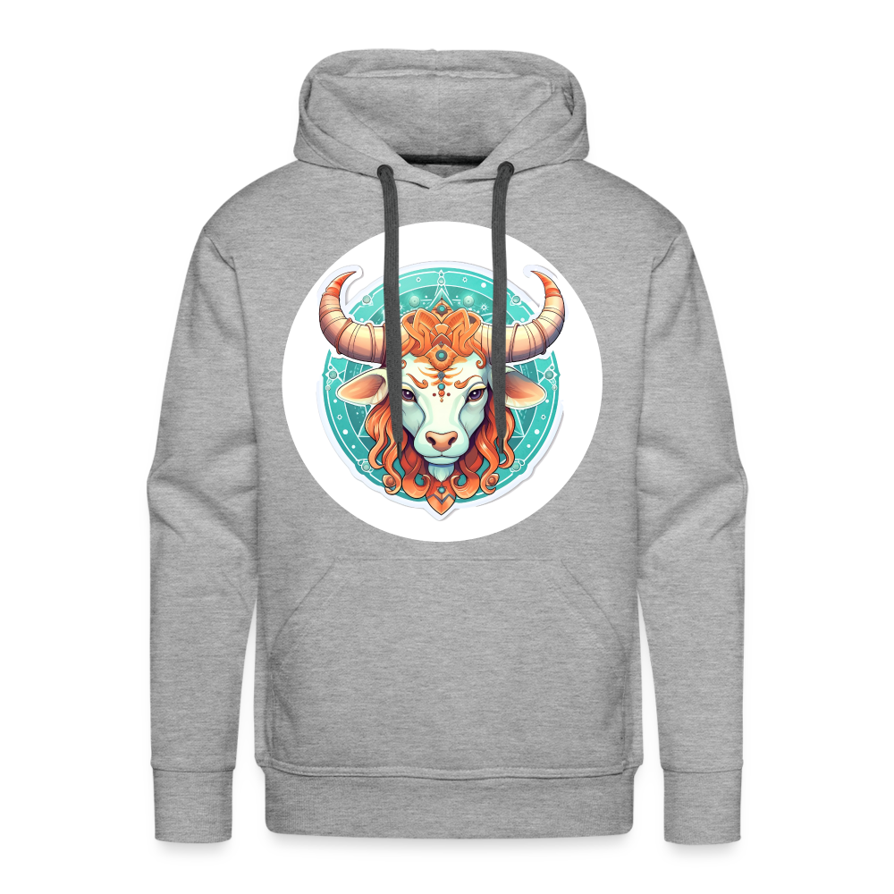 Men’s Symbol Taurus Premium Hoodie - heather grey