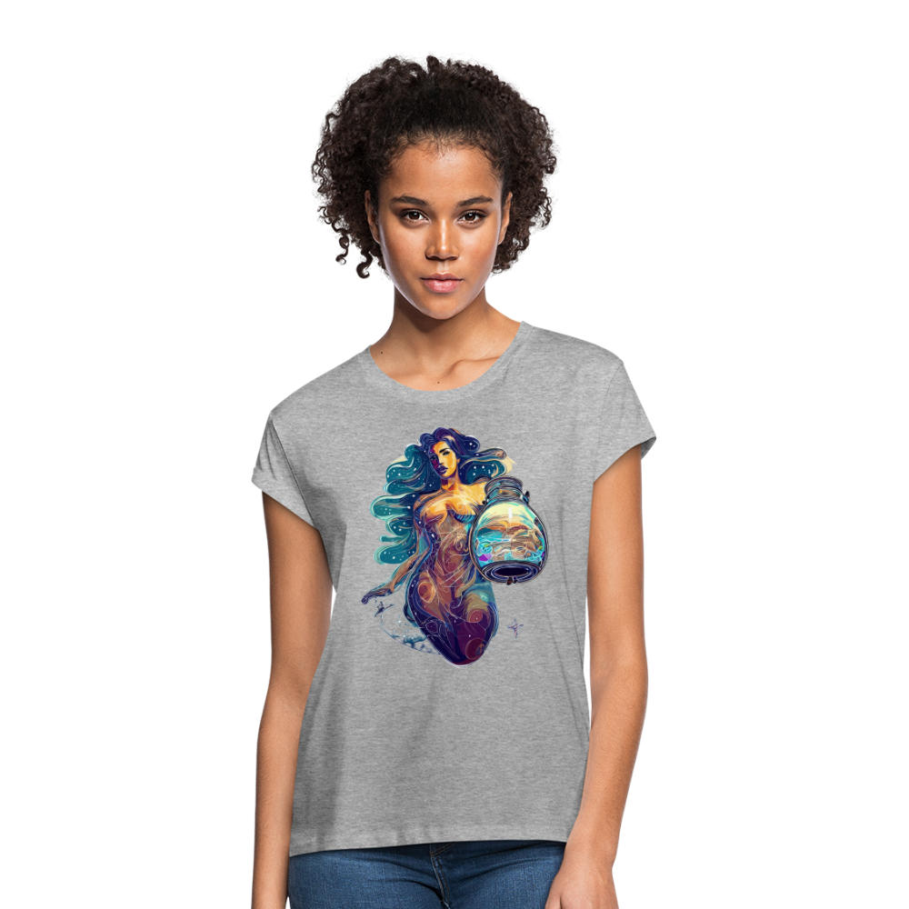 Women's Mythical Aquarius Relaxed Fit T-Shirt - heather gray