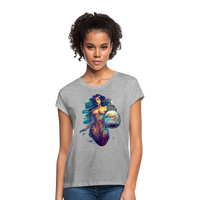 Thumbnail for Women's Mythical Aquarius Relaxed Fit T-Shirt - heather gray