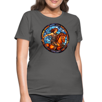 Thumbnail for Women's Mosaic Sagittarius T-Shirt - charcoal