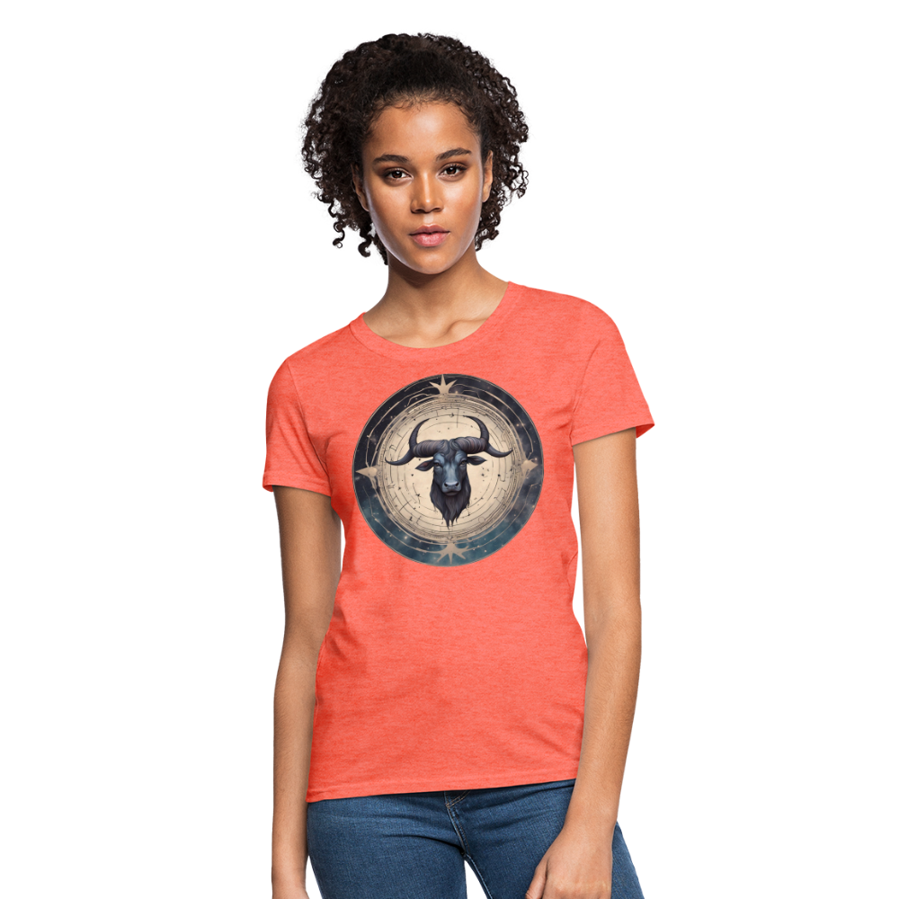 Women's Mythical Taurus T-Shirt - heather coral