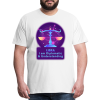 Thumbnail for Men's Neon Libra Premium T-Shirt - white