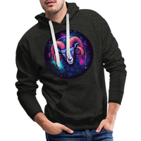 Thumbnail for Men’s Magic Aries Premium Hoodie - charcoal grey