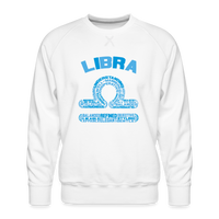 Thumbnail for Men's Power Words Libra Premium Sweatshirt - white