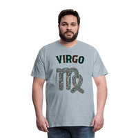 Thumbnail for Men's Power Words Virgo Premium T-Shirt - heather ice blue