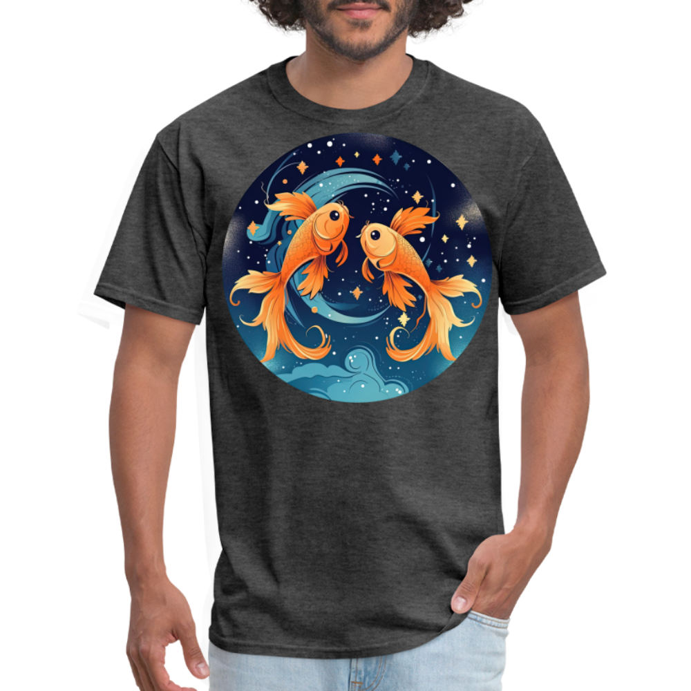 Men's Magic Pisces Classic T-Shirt - heather black