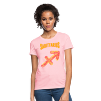 Thumbnail for Women's Power Words Sagittarius T-Shirt - pink