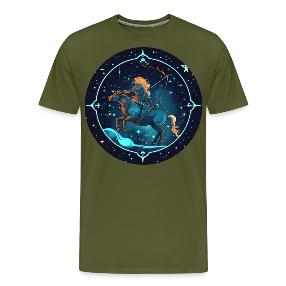 Men's Magic Sagittarius Premium T-Shirt - olive green