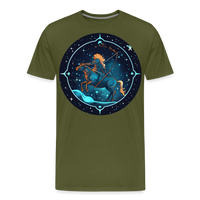 Thumbnail for Men's Magic Sagittarius Premium T-Shirt - olive green