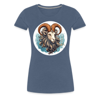 Thumbnail for Women’s Symbol Capricorn Premium T-Shirt - heather blue