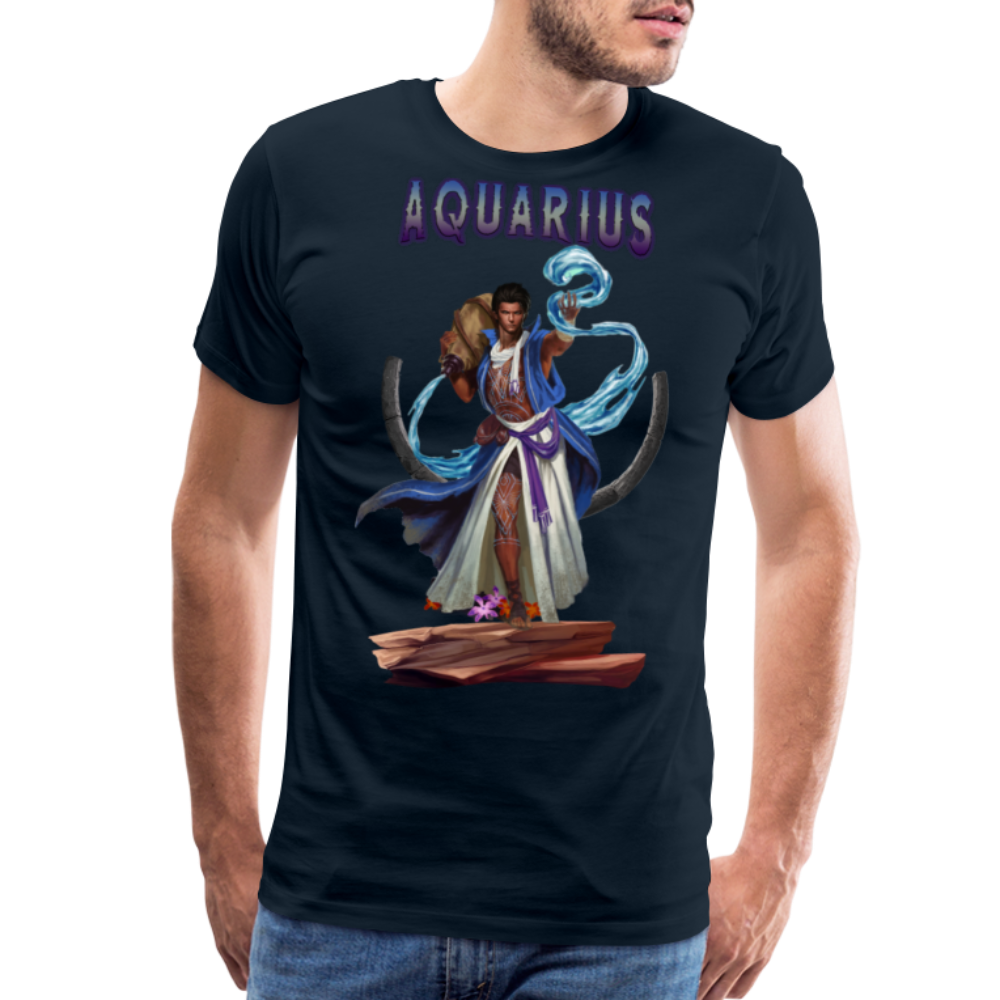 Men's Astral Aquarius Premium T-Shirt - deep navy