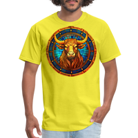 Thumbnail for Men's Mosaic Taurus Classic T-Shirt - yellow