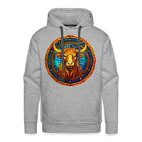 Thumbnail for Men’s Mosaic Taurus Premium Hoodie - heather grey