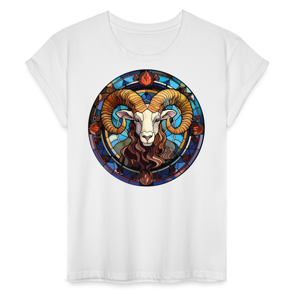 Women's Mosaic Aries Relaxed Fit T-Shirt - white