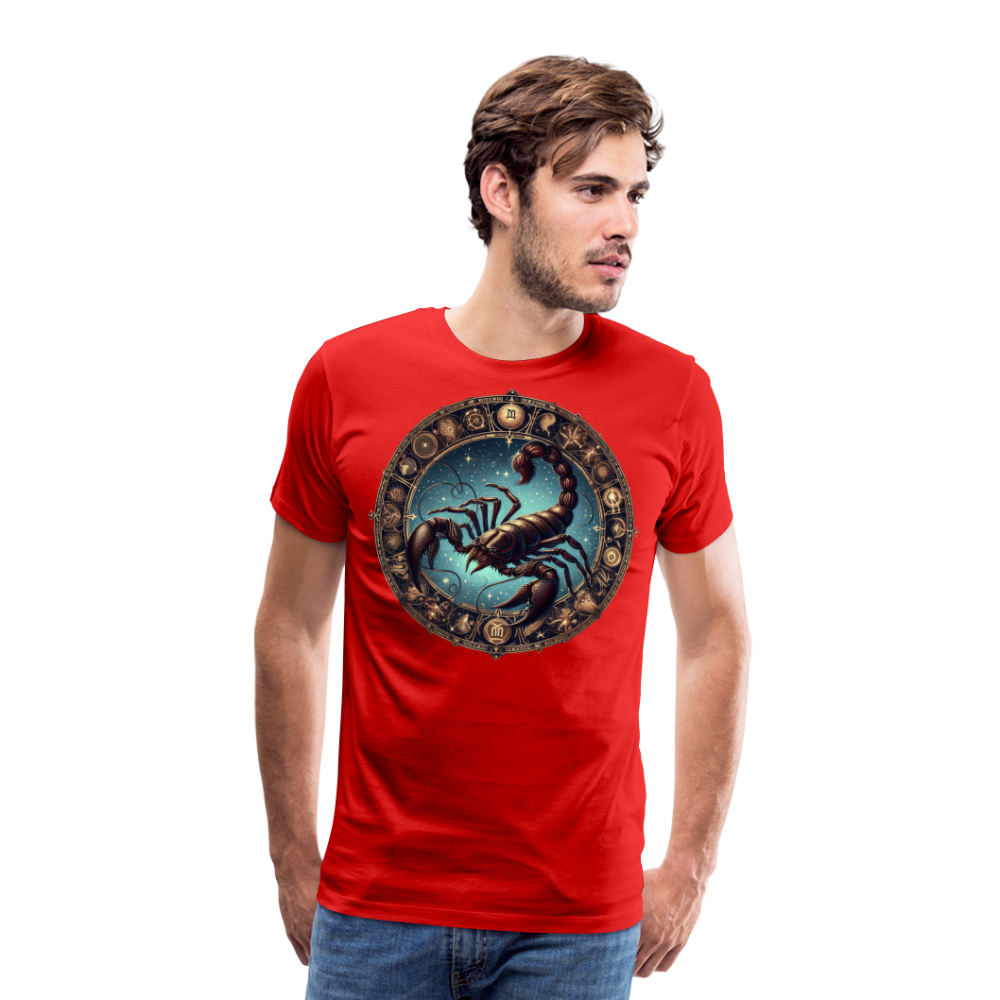 Men's Mythical Scorpio Premium T-Shirt - red