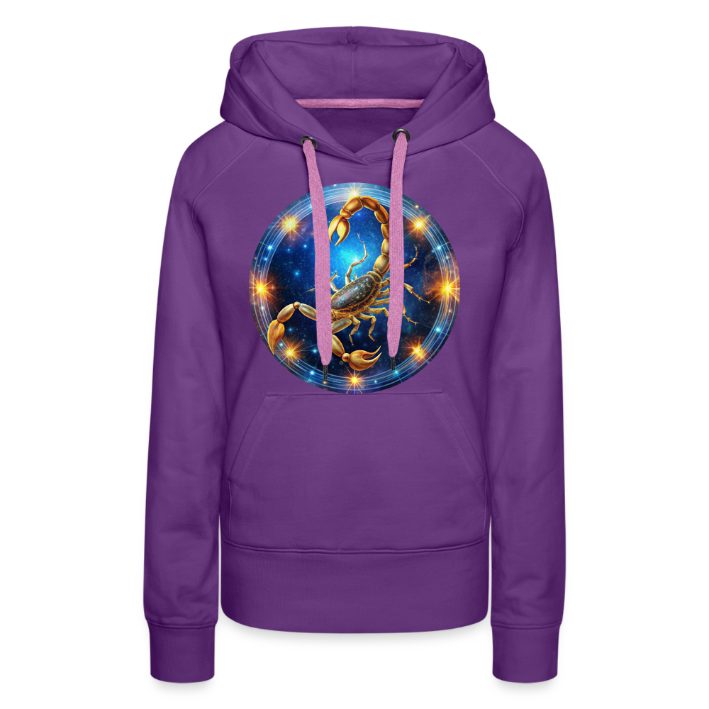 Women’s Mystic Scorpio Premium Hoodie - purple 